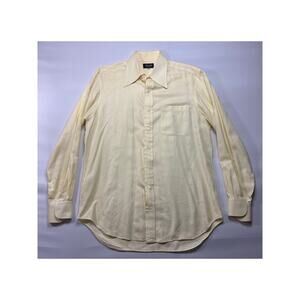 Hamilton April '05 Men's Long Sleeve Yellow Button Up Dress Shirt - Size XL